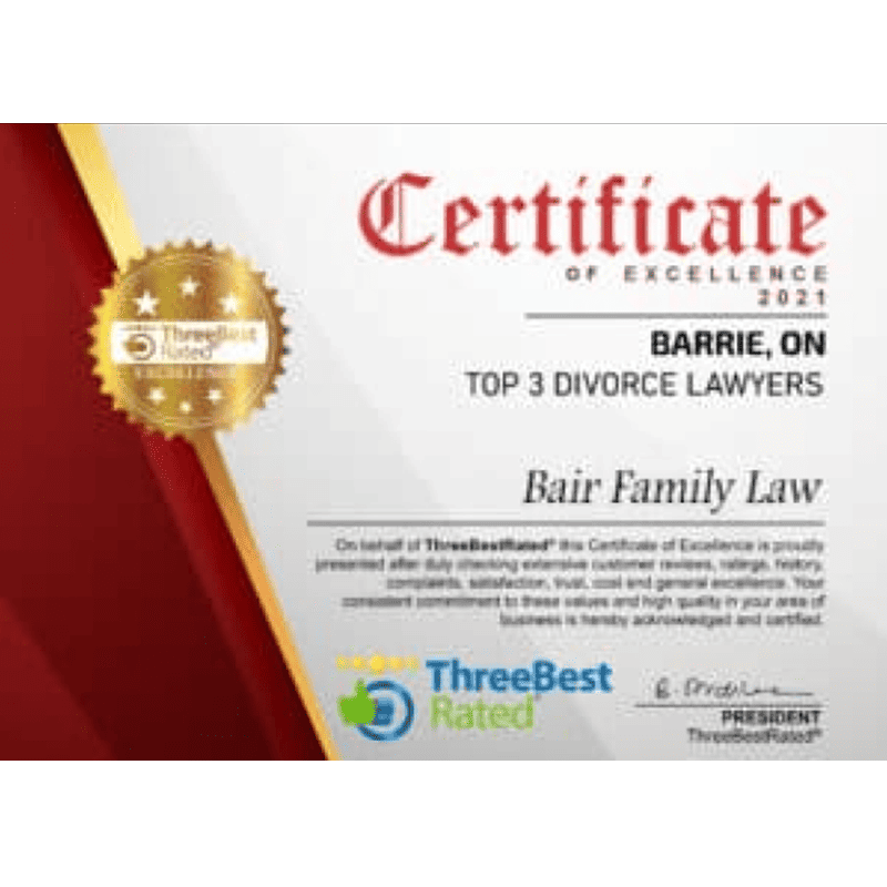 top 3 divorce lawyers barrie